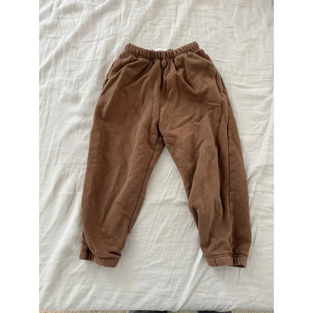 MATE the Label Kids Organic Cotton Fleece Sweatshirt Jogger Pants Set 6/7 Years